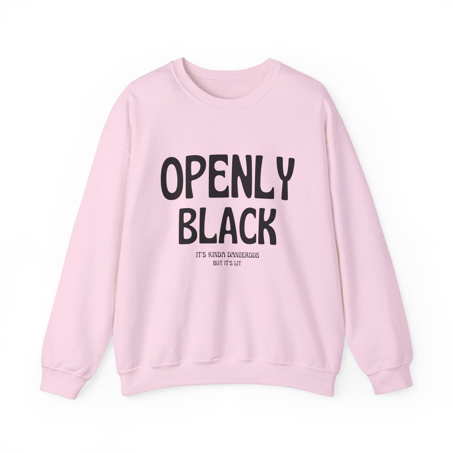 Unisex Heavy Blend™ Openly Black Crewneck Sweatshirt