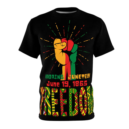 Unisex Cut & Sew Honoring Juneteenth Tee (AOP)