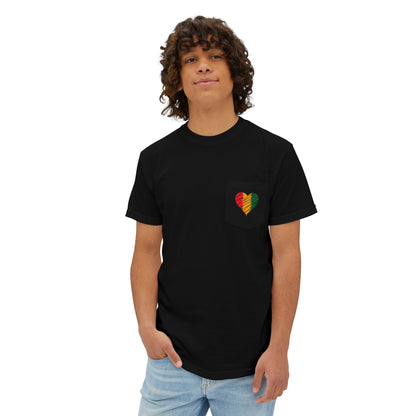 Unisex Garment-Dyed Pocket Juneteenth Heal T-Shirt