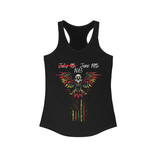 Women's Ideal Racerback Juneteenth Eagle Tank