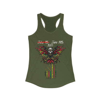 Women's Ideal Racerback Juneteenth Eagle Tank