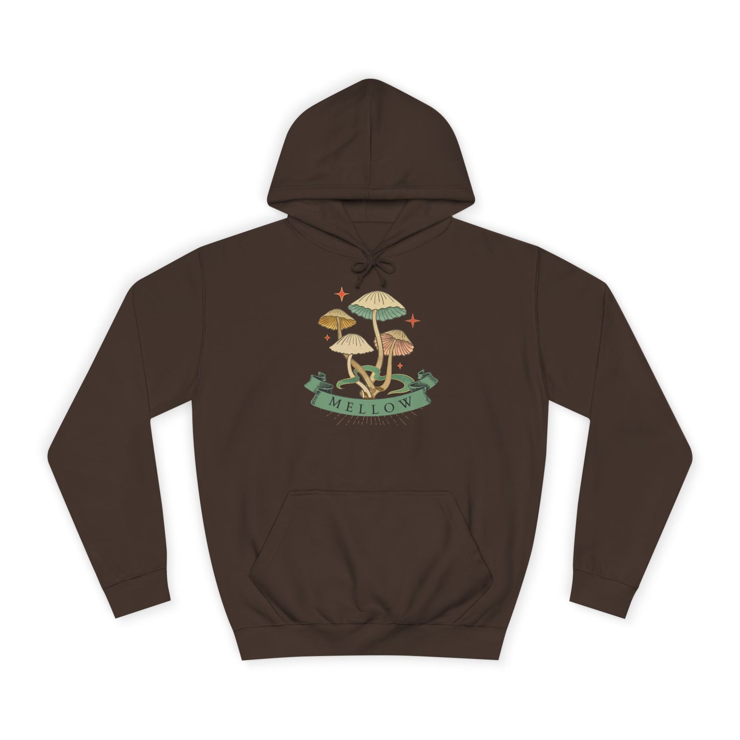 Cozy Mushroom College Hoodie, Unisex Sweatshirt for Students, Gift for Graduates, Cool Campus Attire, Casual Wear, Fall Fashion