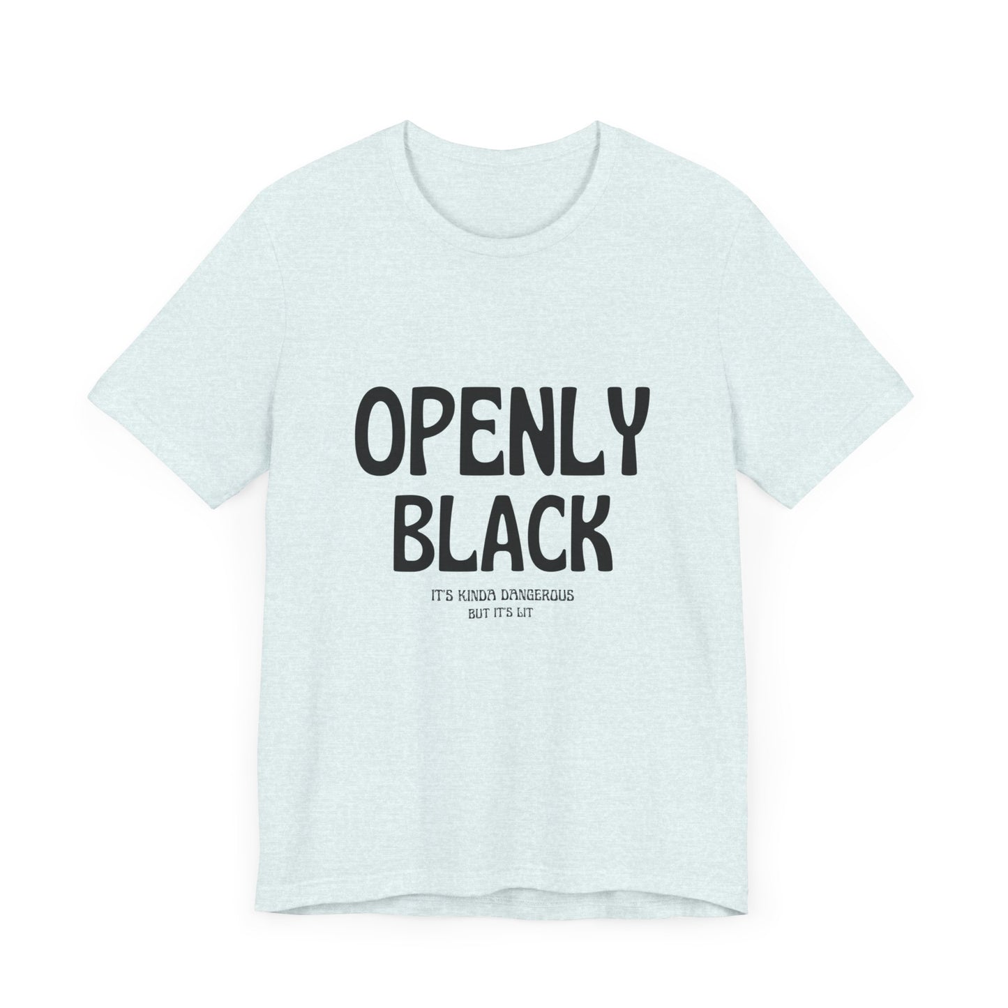 Unisex Jersey Short Sleeve Openly Black Tee