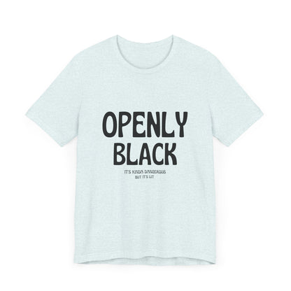 Unisex Jersey Short Sleeve Openly Black Tee