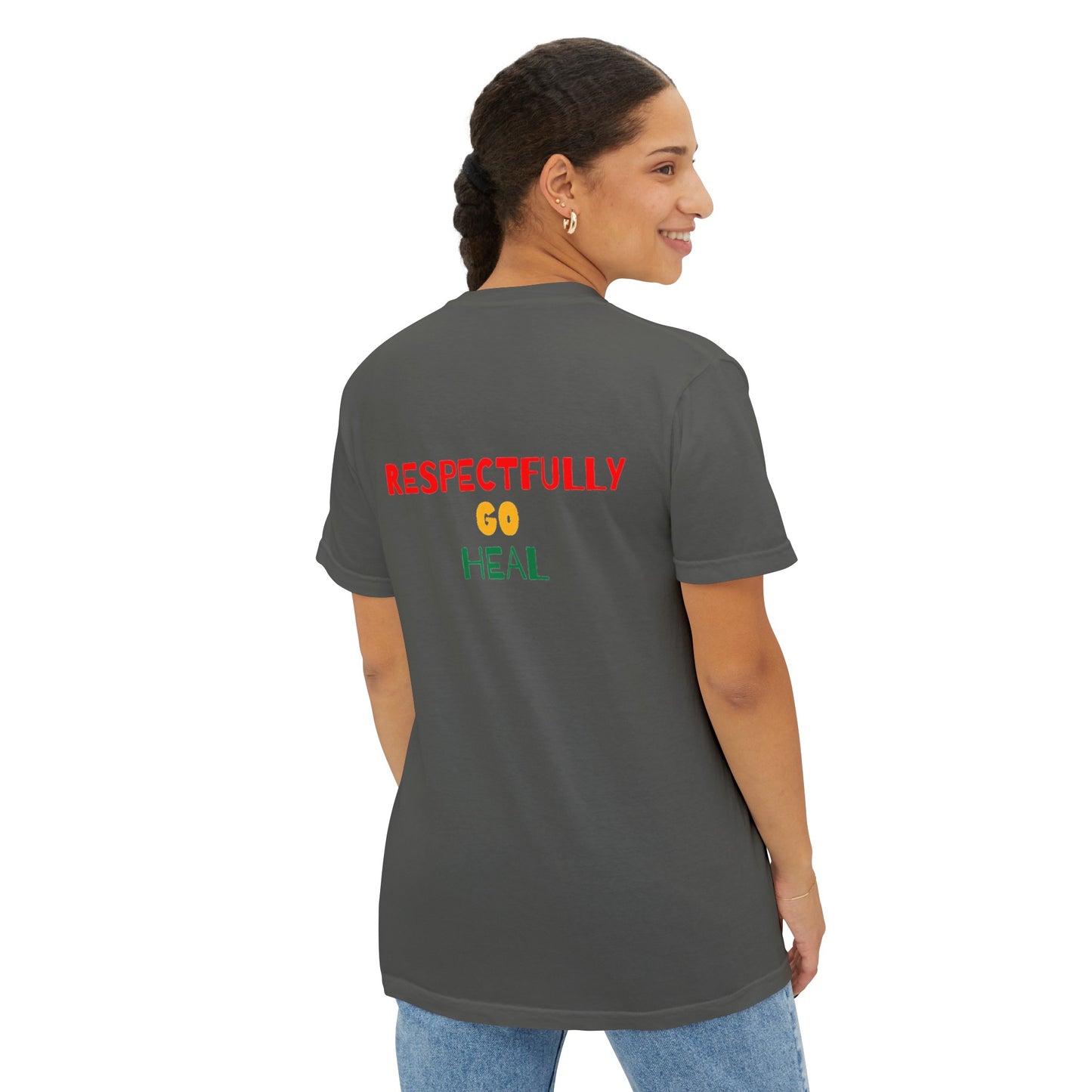 Unisex Garment-Dyed Pocket Juneteenth Heal T-Shirt