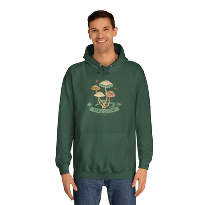 Cozy Mushroom College Hoodie, Unisex Sweatshirt for Students, Gift for Graduates, Cool Campus Attire, Casual Wear, Fall Fashion