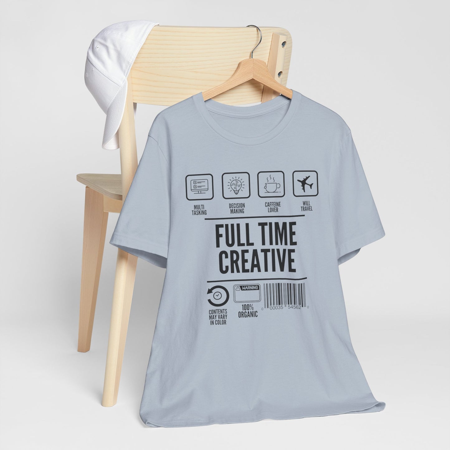 Short Sleeve Full Time Creative Tee Express Delivery available