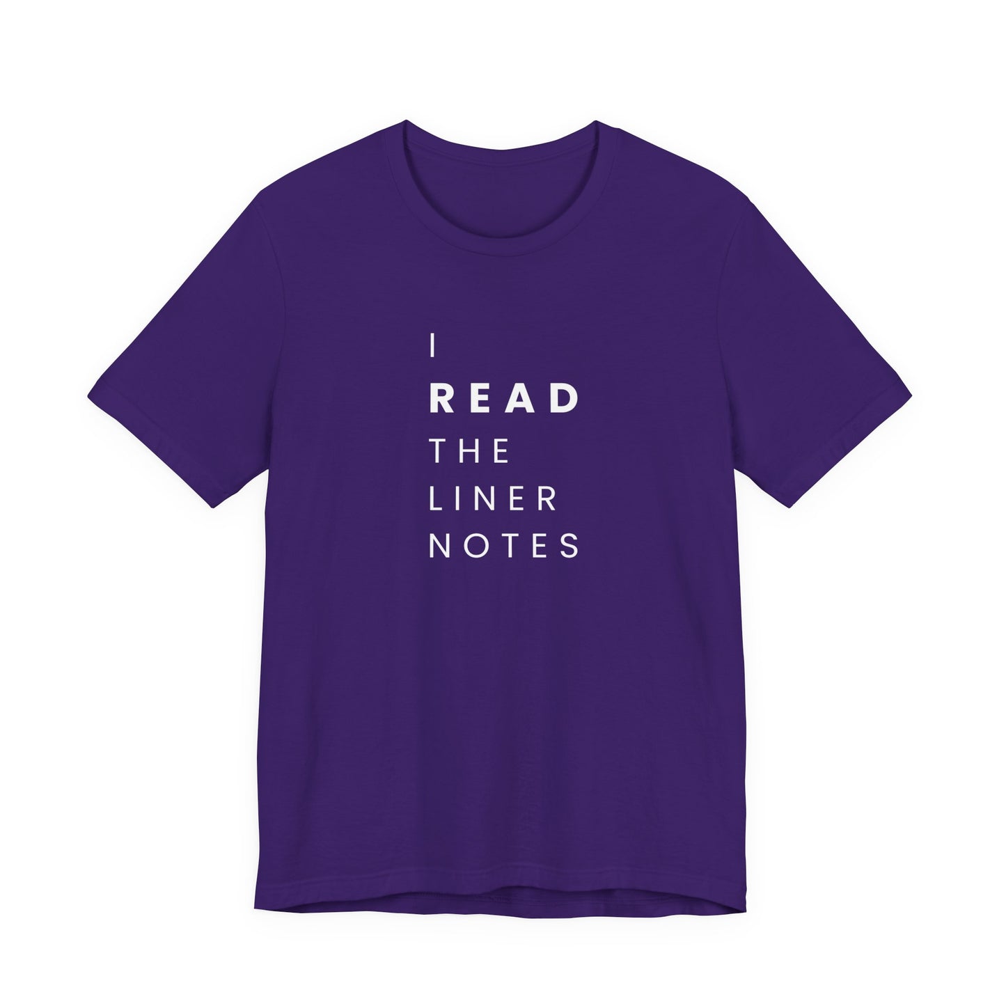Unisex Music Lover Tee, Casual Music T-Shirt, Gift for Music Fans, Unique Band Merchandise, I Read the Liner Notes Shirt, Music [...]