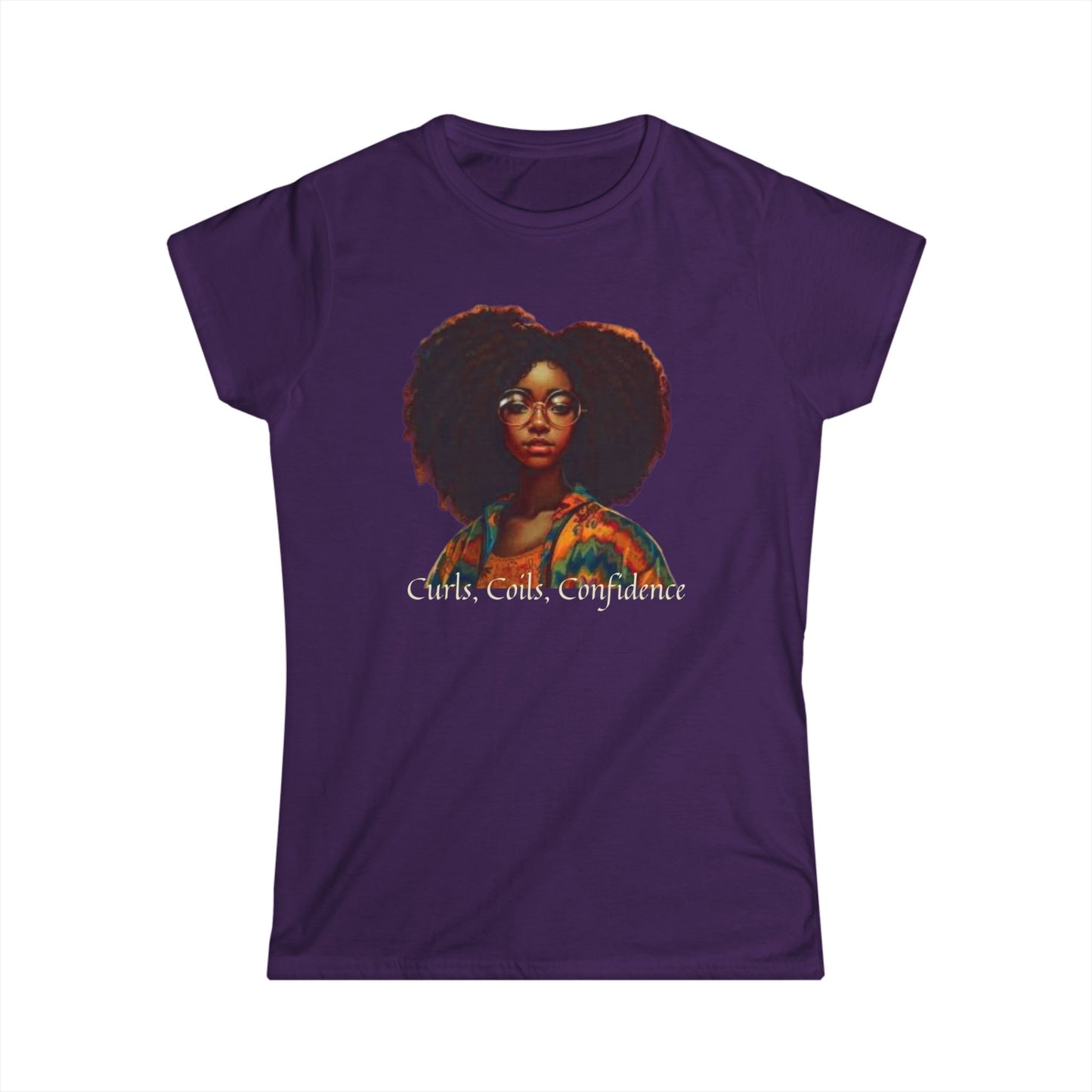 Women's Softstyle Curly Coiled Confident Tee