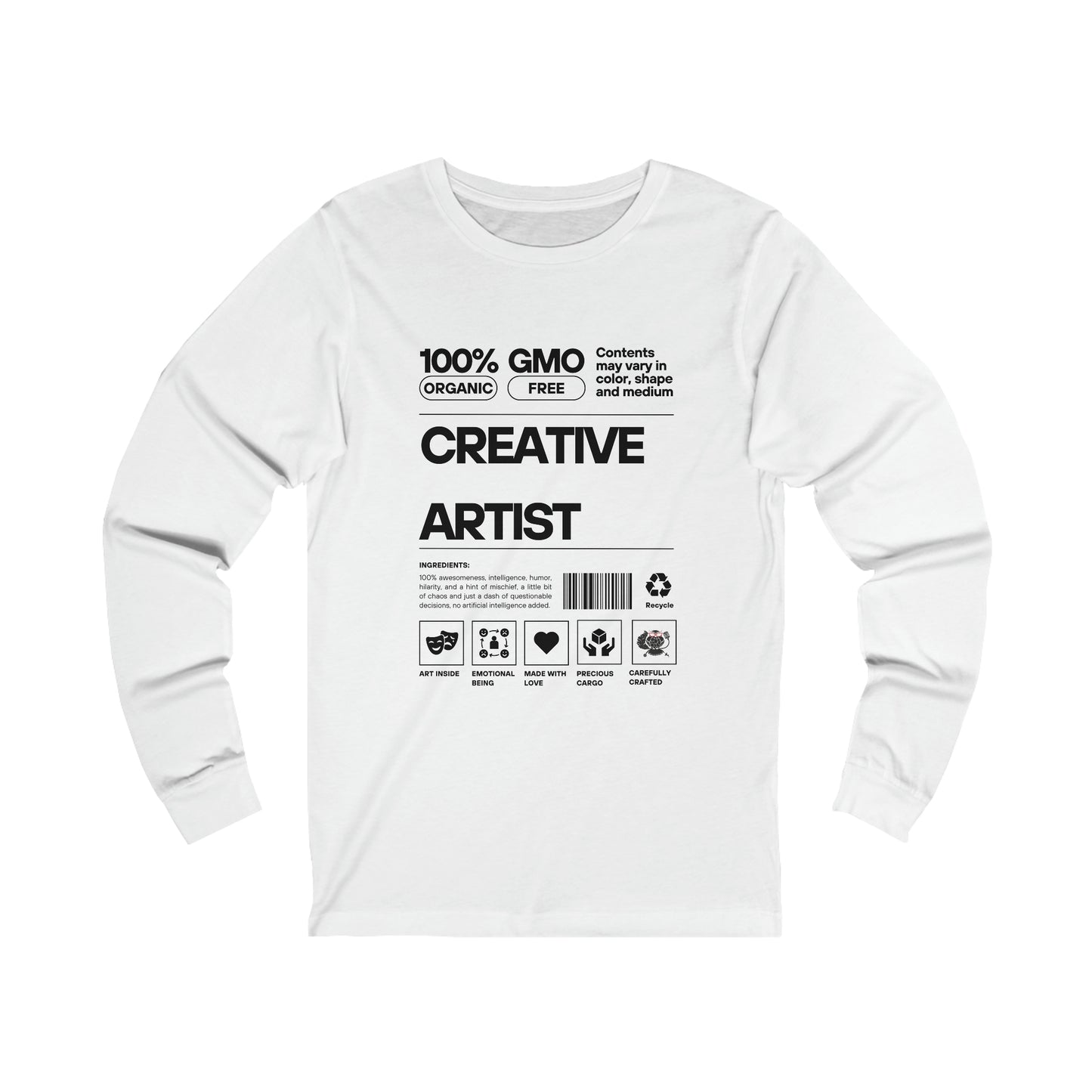 Unisex Jersey Long Sleeve Creative Artist Tee