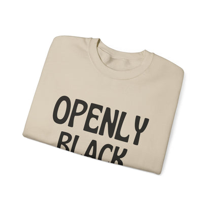 Unisex Heavy Blend™ Openly Black Crewneck Sweatshirt