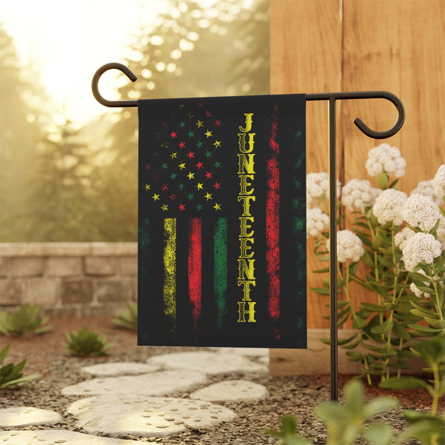 Juneteenth Flag Garden & House Banner