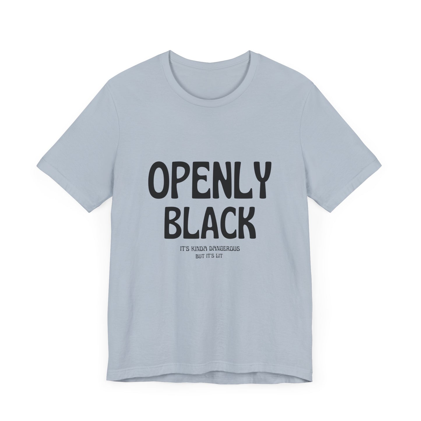 Unisex Jersey Short Sleeve Openly Black Tee