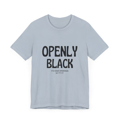 Unisex Jersey Short Sleeve Openly Black Tee