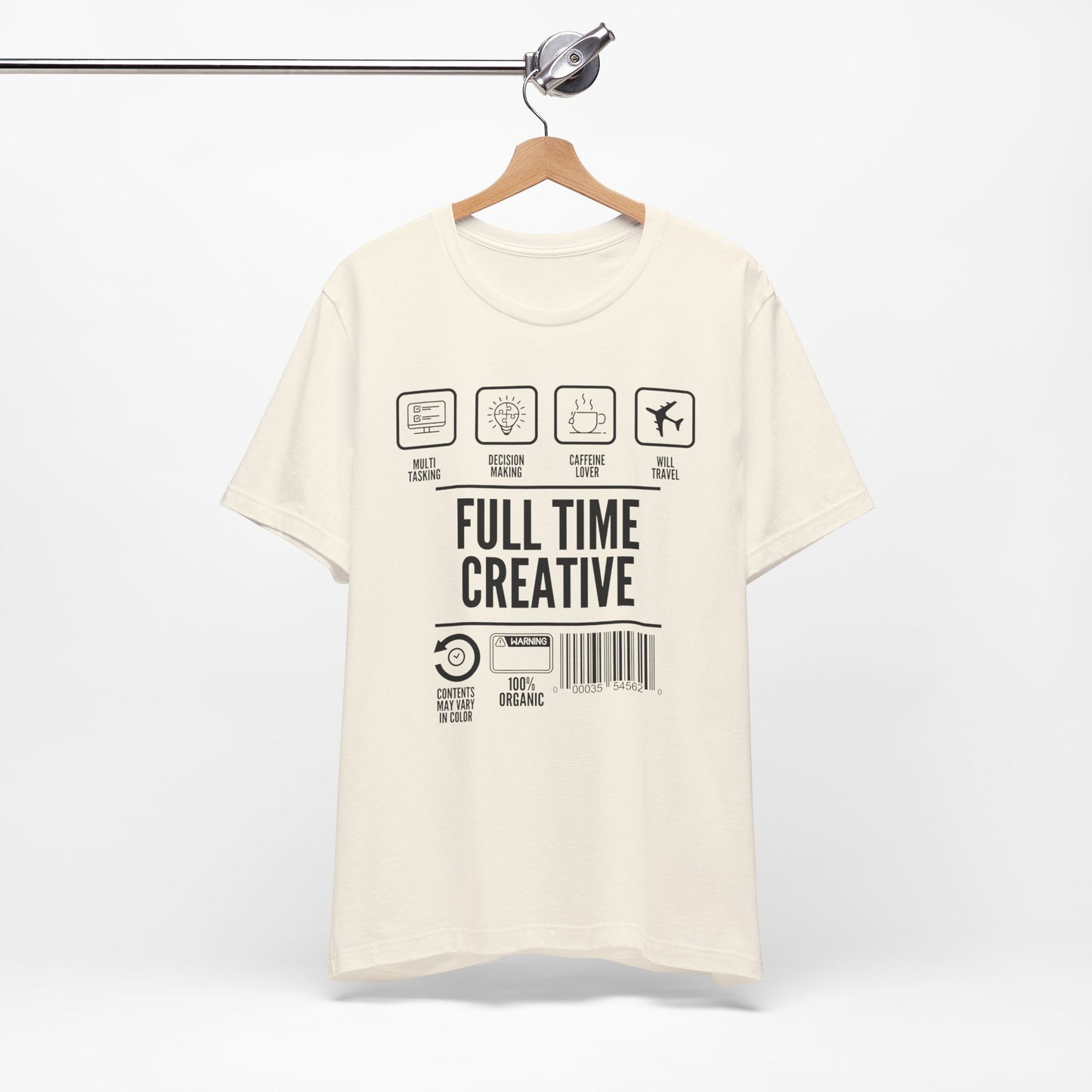 Short Sleeve Full Time Creative Tee Express Delivery available