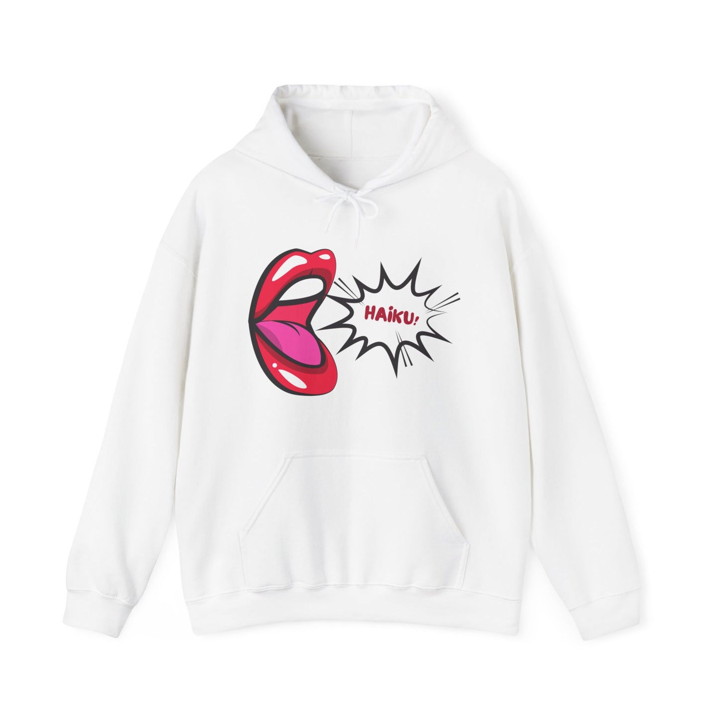 Unisex Heavy Blend™ Hooded Haiku! Mouth Sweatshirt