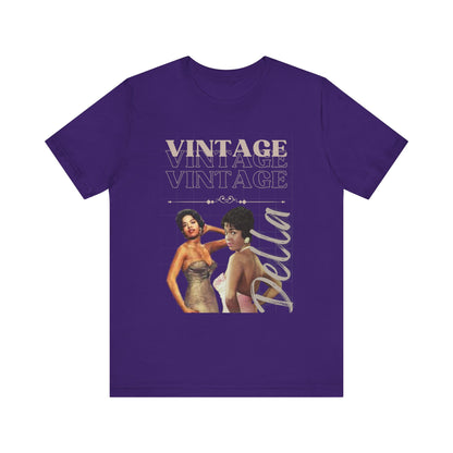 Unisex Jersey Short Sleeve Vintage Della Tee