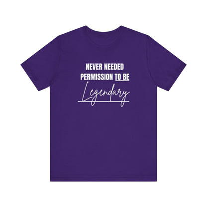 Unisex Casual LEGENDARY Graphic Tee - Perfect Gift for Friends, Summer Outfits, Festival Fashion, Everyday Wear, Gift for Him/Her