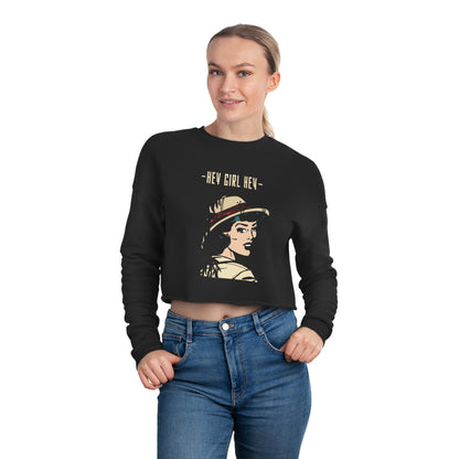 Women's Cropped Hey Girl Hey Sweatshirt