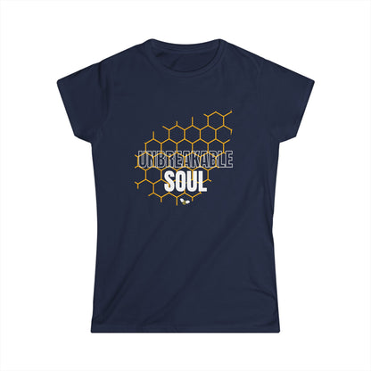 Unbreakable Soul Women's Softstyle Tee - Inspirational Graphic Tee for Empowerment