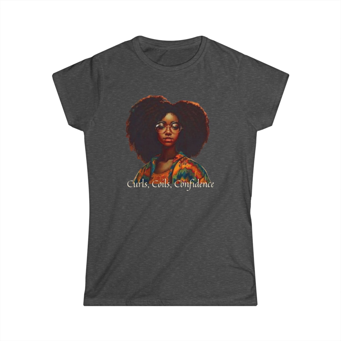 Women's Softstyle Curly Coiled Confident Tee