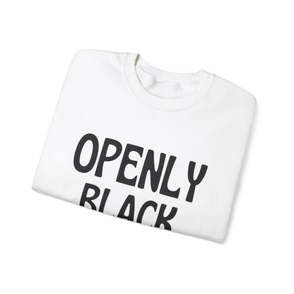 Unisex Heavy Blend™ Openly Black Crewneck Sweatshirt