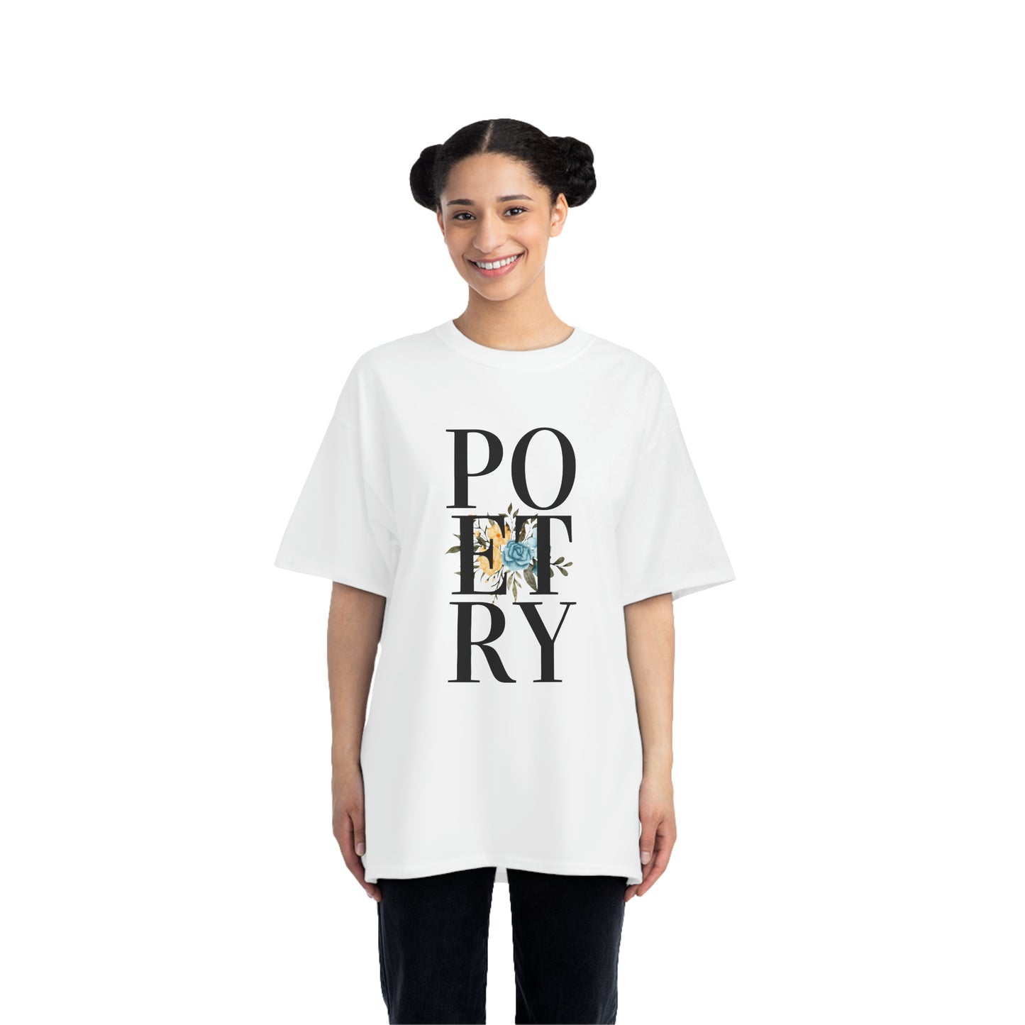 Beefy-T® Short-Sleeve POETRY Black Text T-Shirt