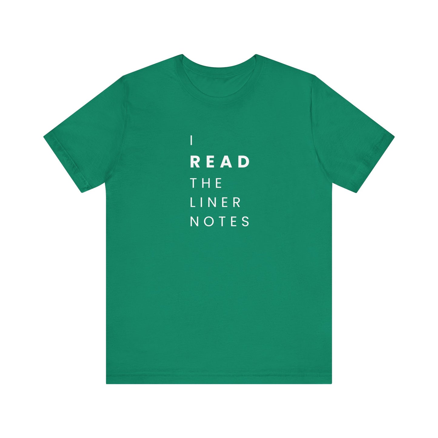 Unisex Music Lover Tee, Casual Music T-Shirt, Gift for Music Fans, Unique Band Merchandise, I Read the Liner Notes Shirt, Music [...]