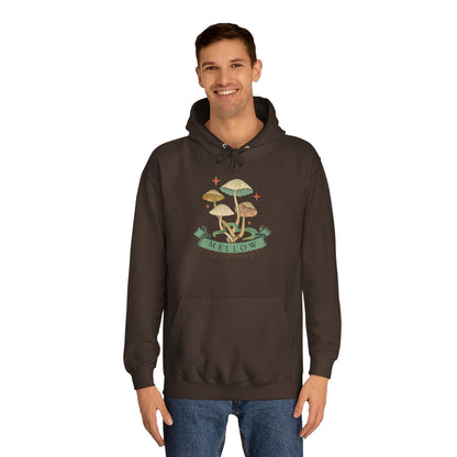 Cozy Mushroom College Hoodie, Unisex Sweatshirt for Students, Gift for Graduates, Cool Campus Attire, Casual Wear, Fall Fashion