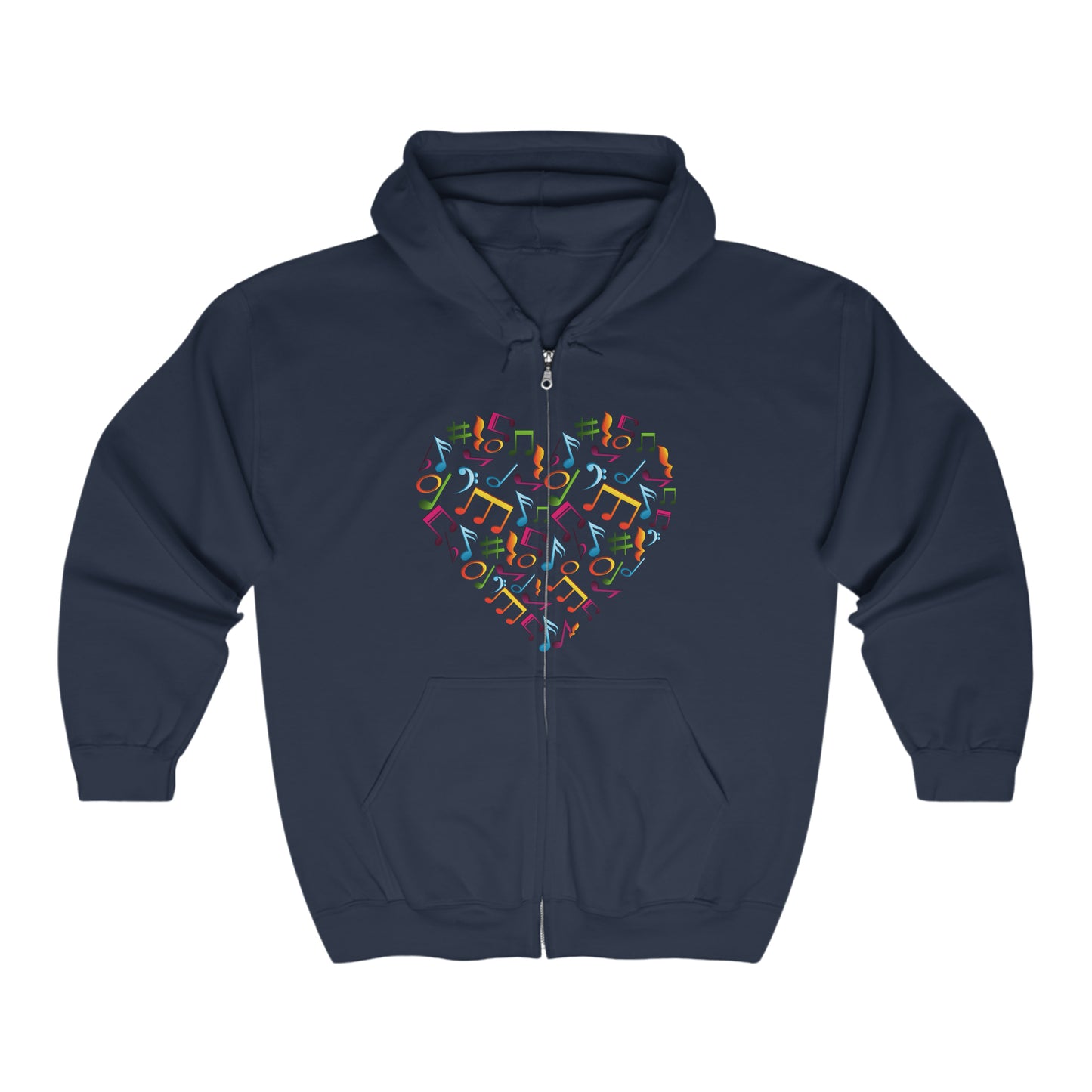 Unisex Heavy Blend™ Full Zip Hooded iHeart Music Sweatshirt