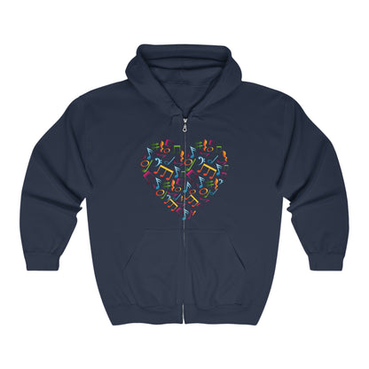 Unisex Heavy Blend™ Full Zip Hooded iHeart Music Sweatshirt