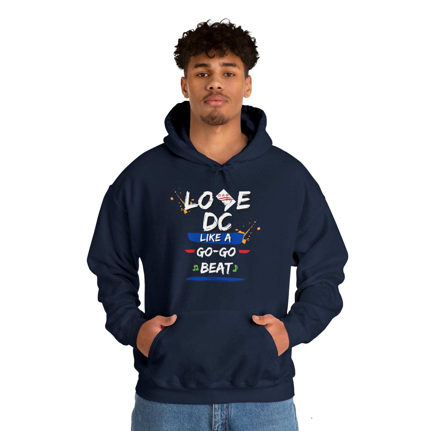 Unisex Heavy Blend™ Hooded Love DC Sweatshirt