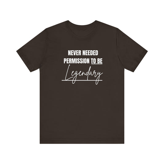 Unisex Casual LEGENDARY Graphic Tee - Perfect Gift for Friends, Summer Outfits, Festival Fashion, Everyday Wear, Gift for Him/Her