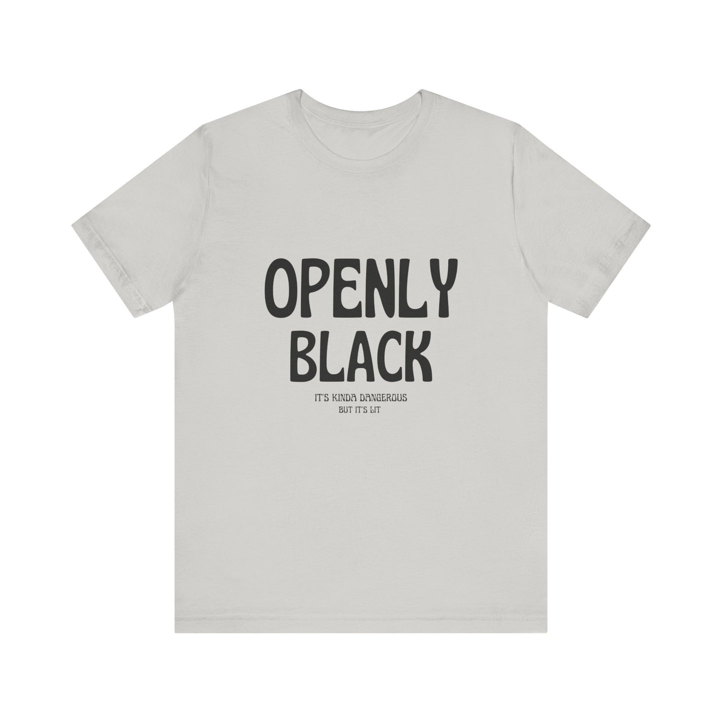 Unisex Jersey Short Sleeve Openly Black Tee