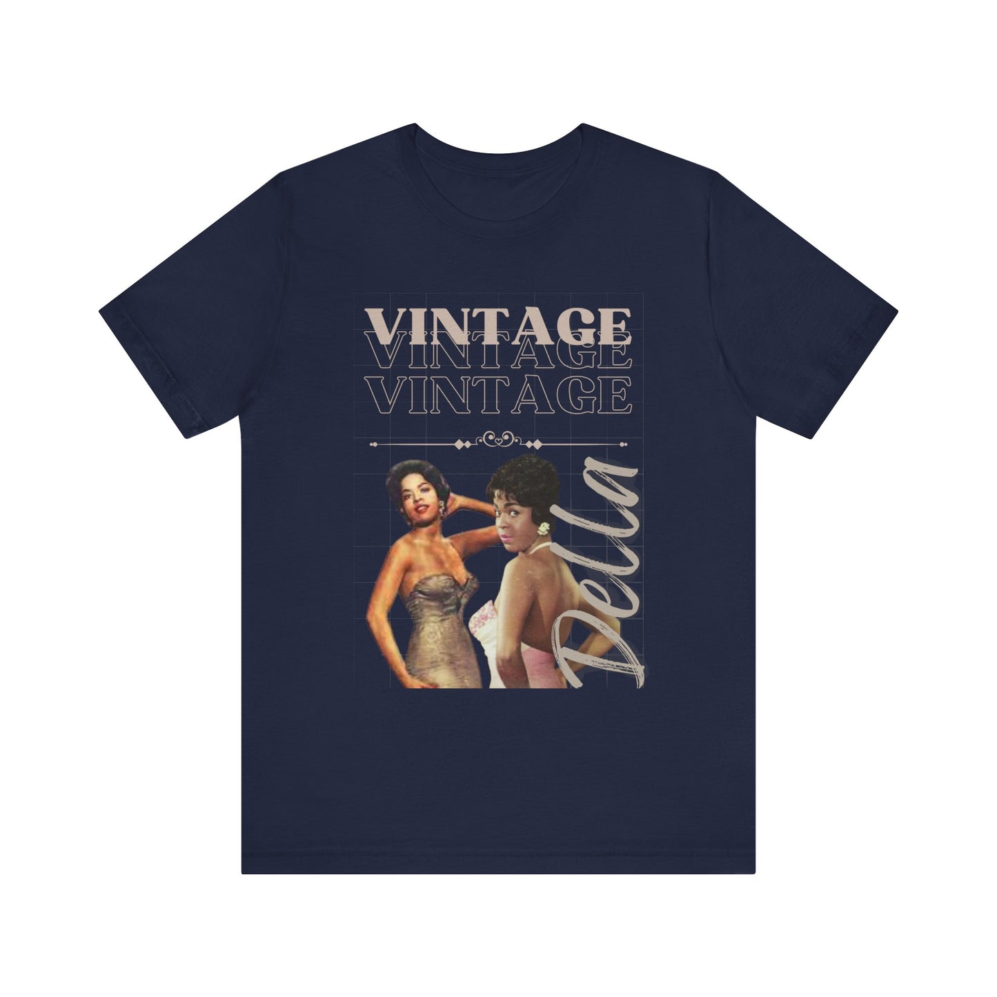 Unisex Jersey Short Sleeve Vintage Della Tee