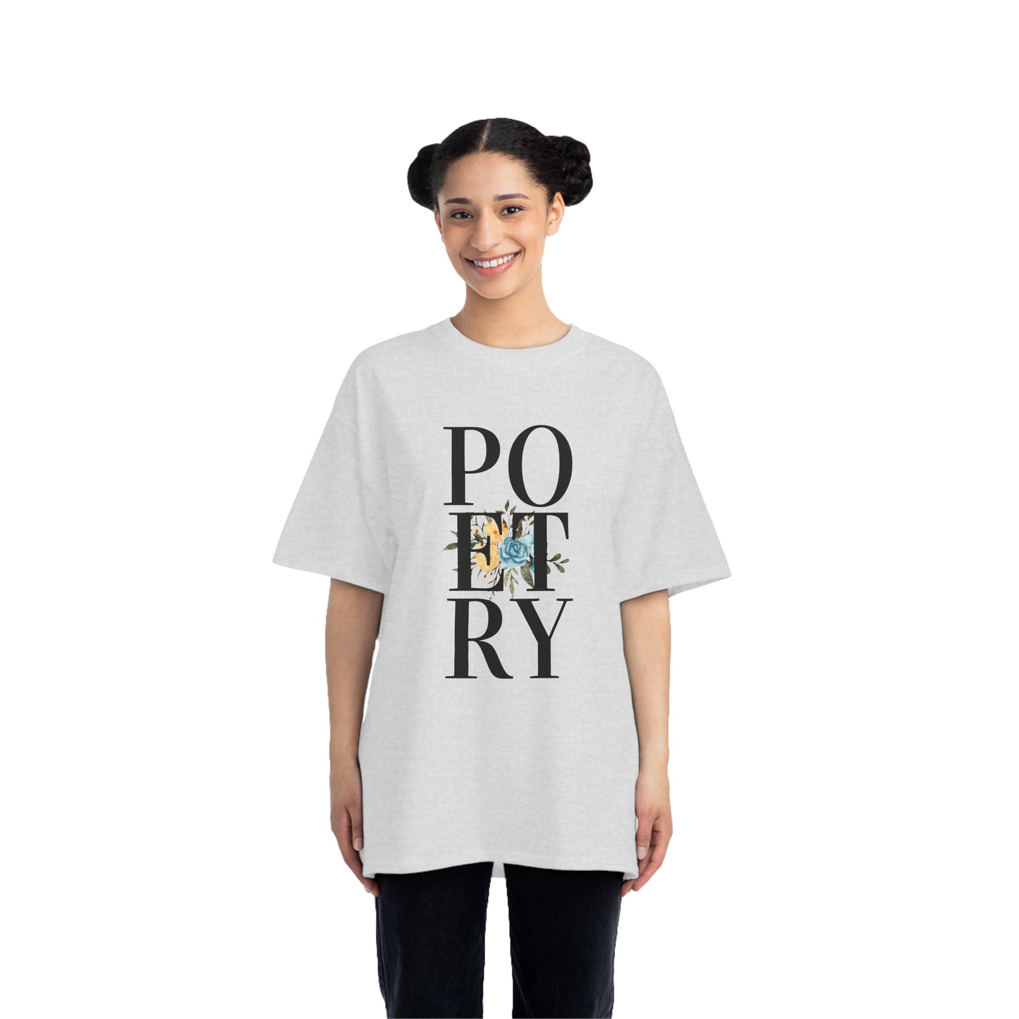 Beefy-T® Short-Sleeve POETRY Black Text T-Shirt