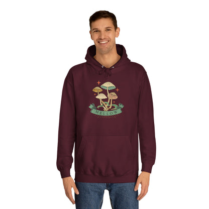 Cozy Mushroom College Hoodie, Unisex Sweatshirt for Students, Gift for Graduates, Cool Campus Attire, Casual Wear, Fall Fashion