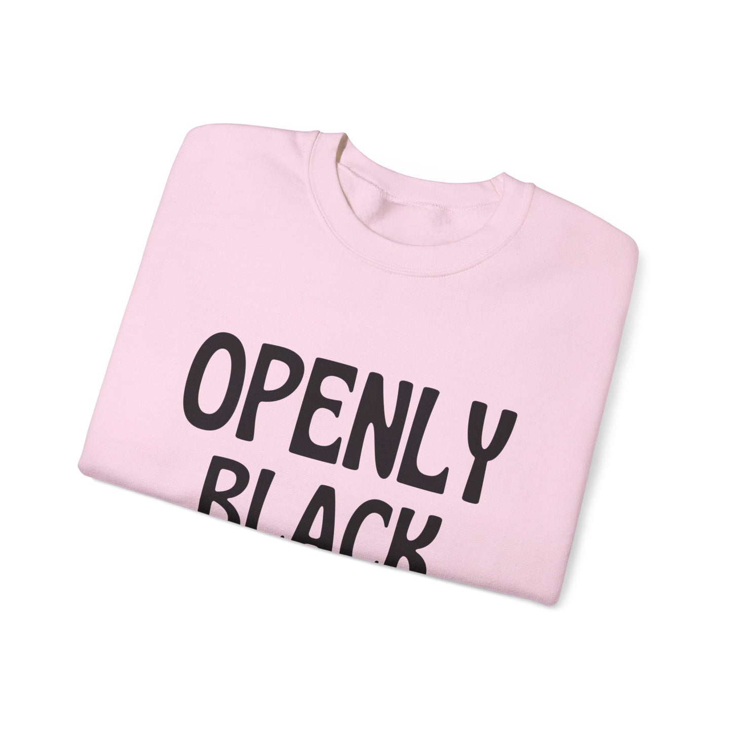 Unisex Heavy Blend™ Openly Black Crewneck Sweatshirt