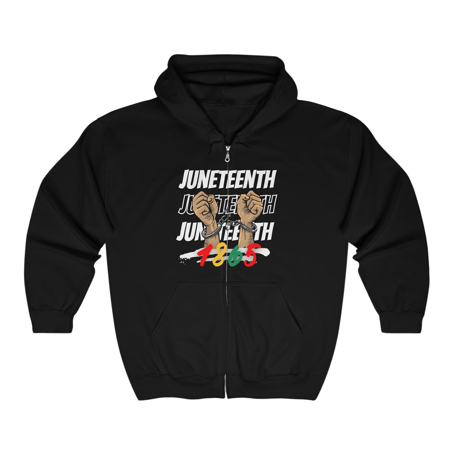 Unisex Heavy Blend™ Full Zip Hooded Juneteenth Sweatshirt