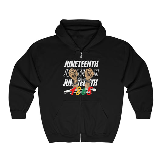 Unisex Heavy Blend™ Full Zip Hooded Juneteenth Sweatshirt