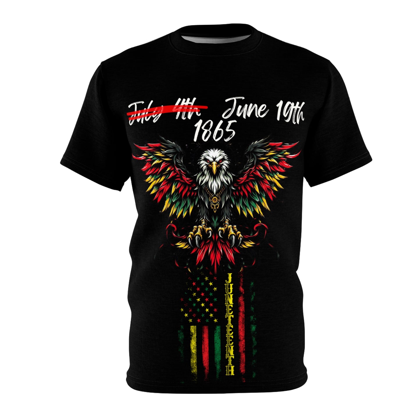 Unisex Cut & Sew  Juneteenth Eagle Tee (AOP)