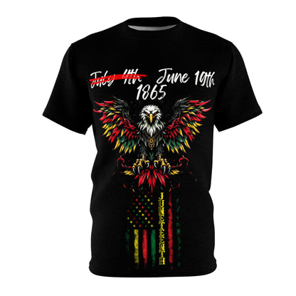 Unisex Cut & Sew  Juneteenth Eagle Tee (AOP)