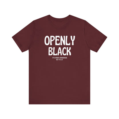 Copy of Unisex Jersey Short Openly Black Sleeve Tee