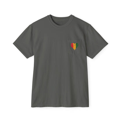 Unisex Garment-Dyed Pocket Juneteenth Heal T-Shirt