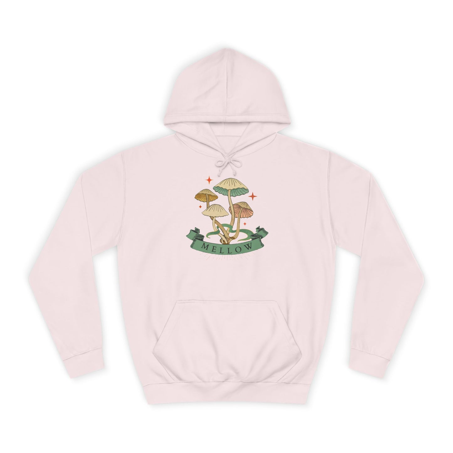 Cozy Mushroom College Hoodie, Unisex Sweatshirt for Students, Gift for Graduates, Cool Campus Attire, Casual Wear, Fall Fashion