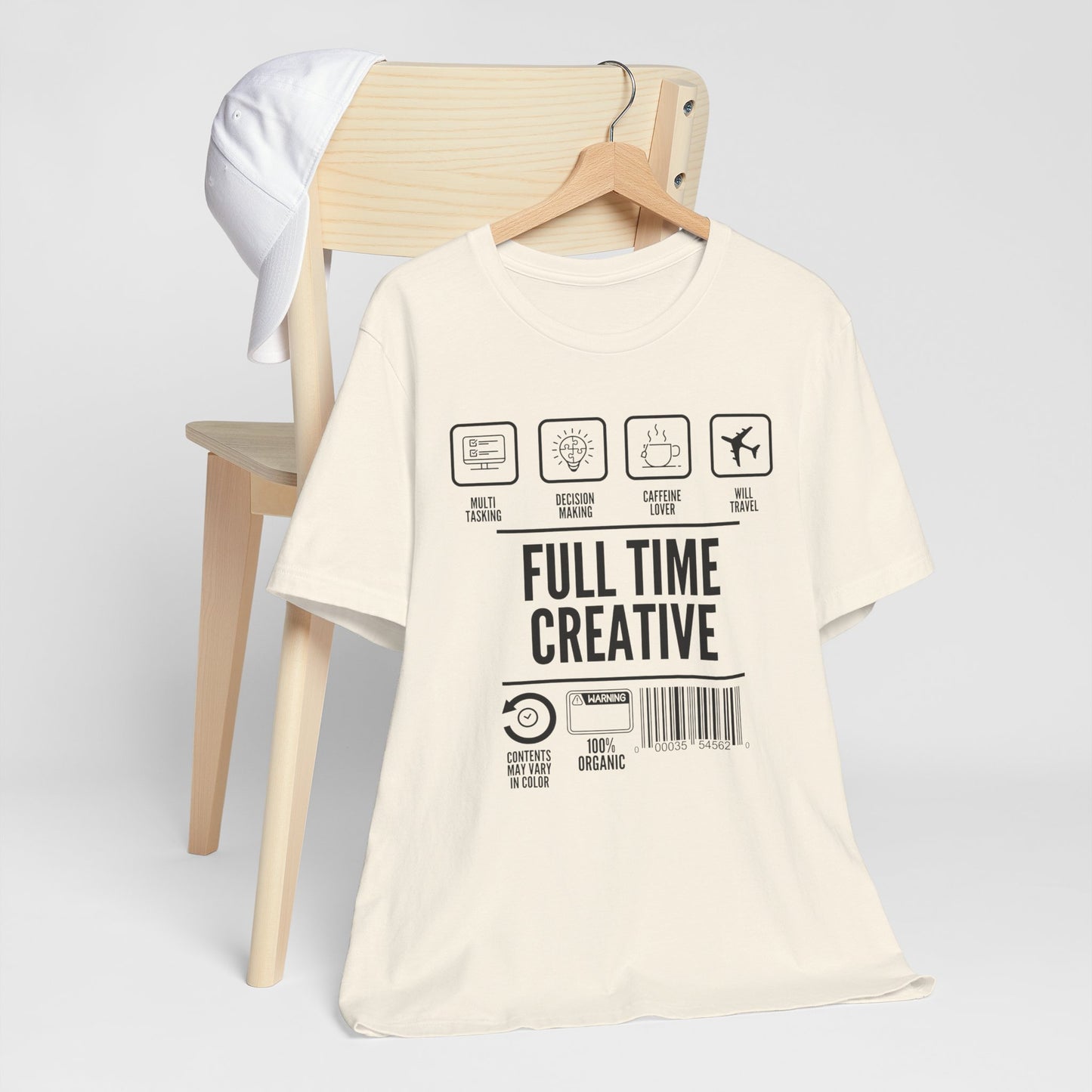 Short Sleeve Full Time Creative Tee Express Delivery available