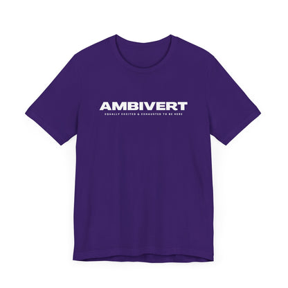 Ambivert Graphic Tee - Perfect for Social Chameleons