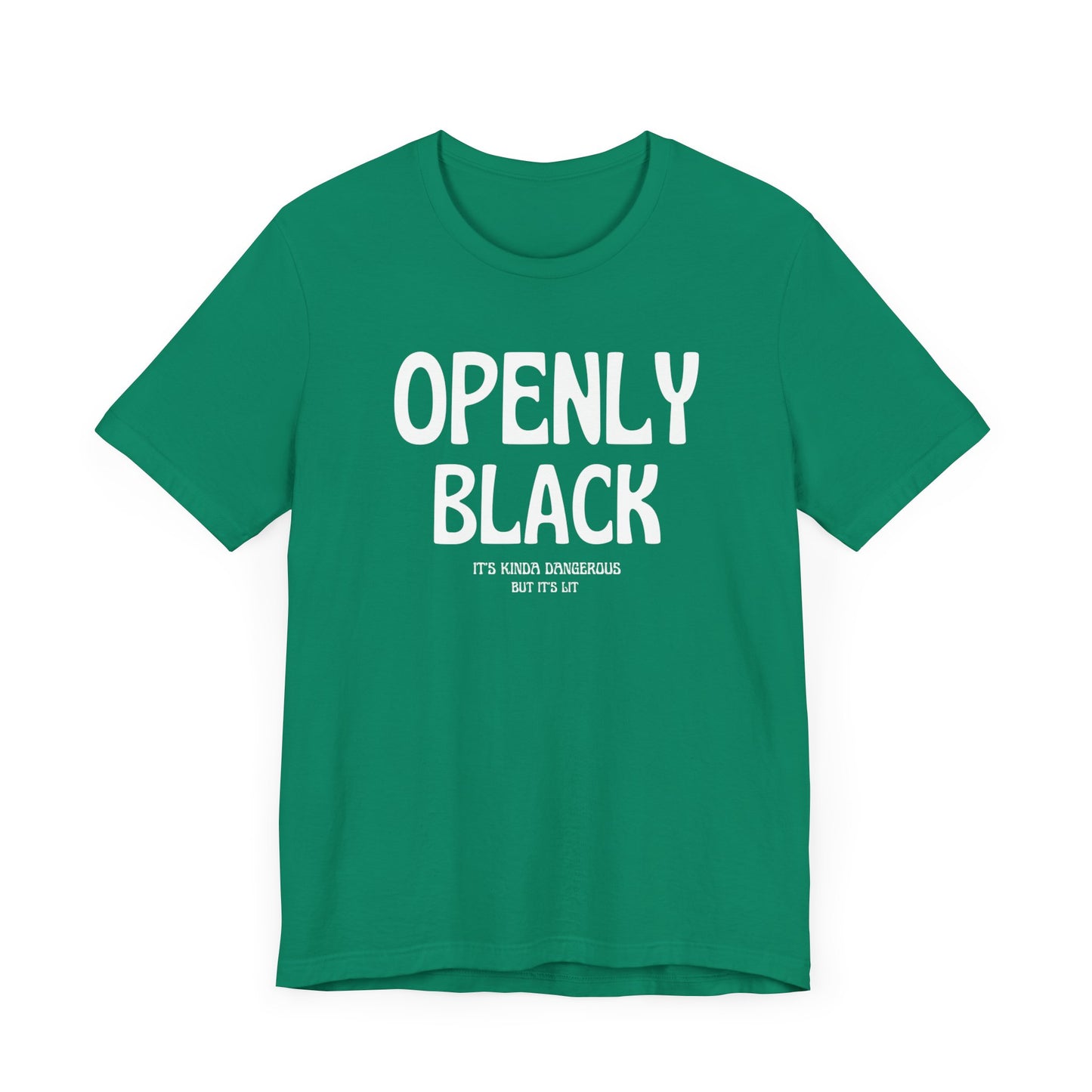 Copy of Unisex Jersey Short Openly Black Sleeve Tee