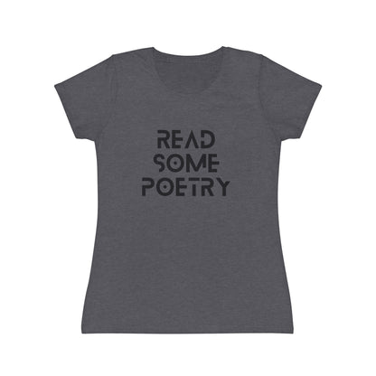 Women's Iconic Read Some Poetry Black Text T-Shirt