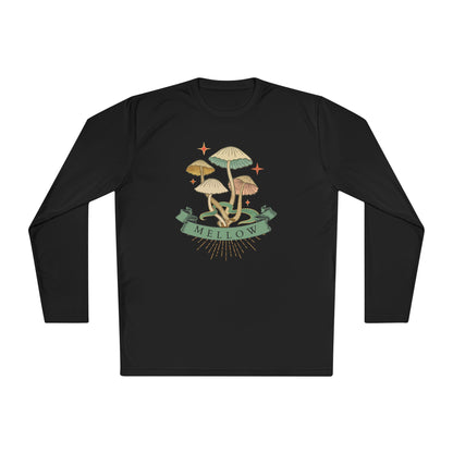 Mellow Mushrooms Long Sleeve Tee - Bohemian Style Shirt, Gift for Nature Lovers, Cozy Autumn Layer, Unisex Apparel, Festival Wear
